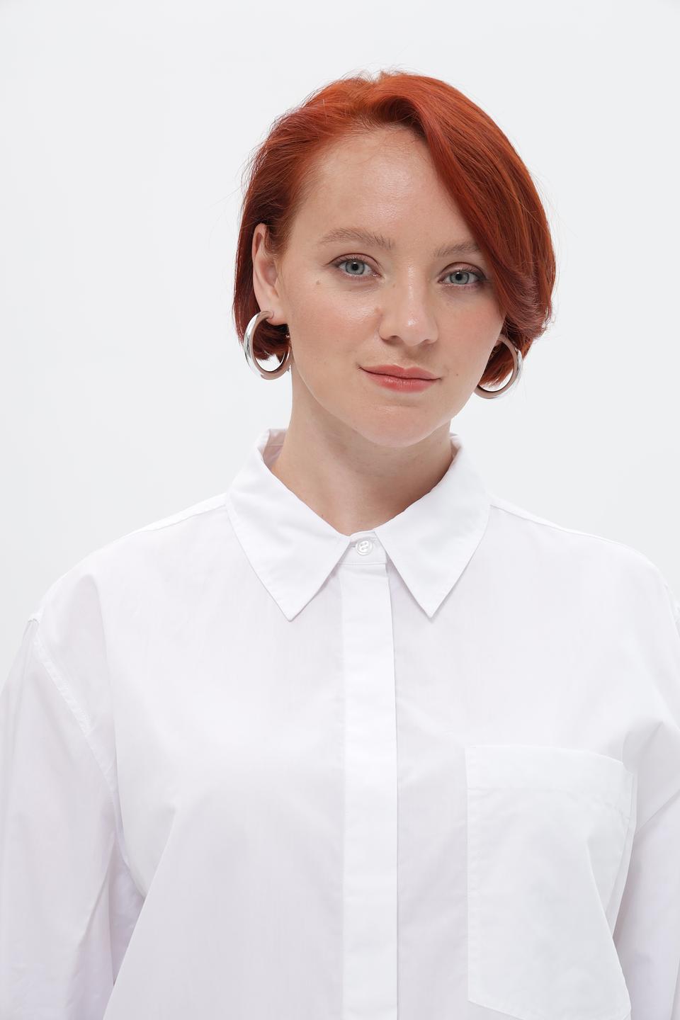 Рубашка UNQ оверсайз белая