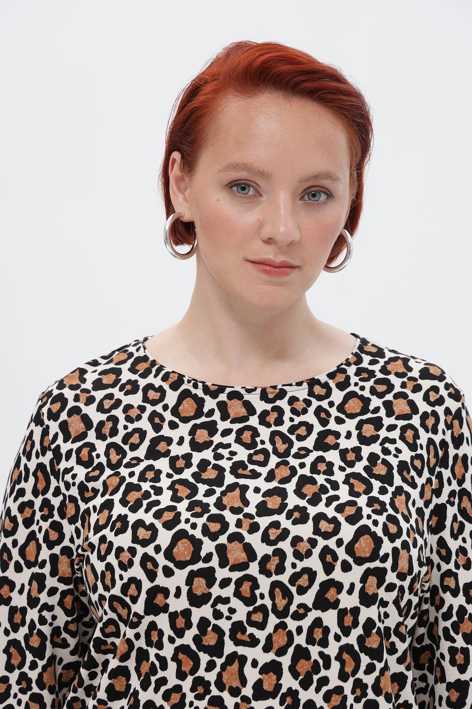 Футболка Via Appia с леопардовым принтом