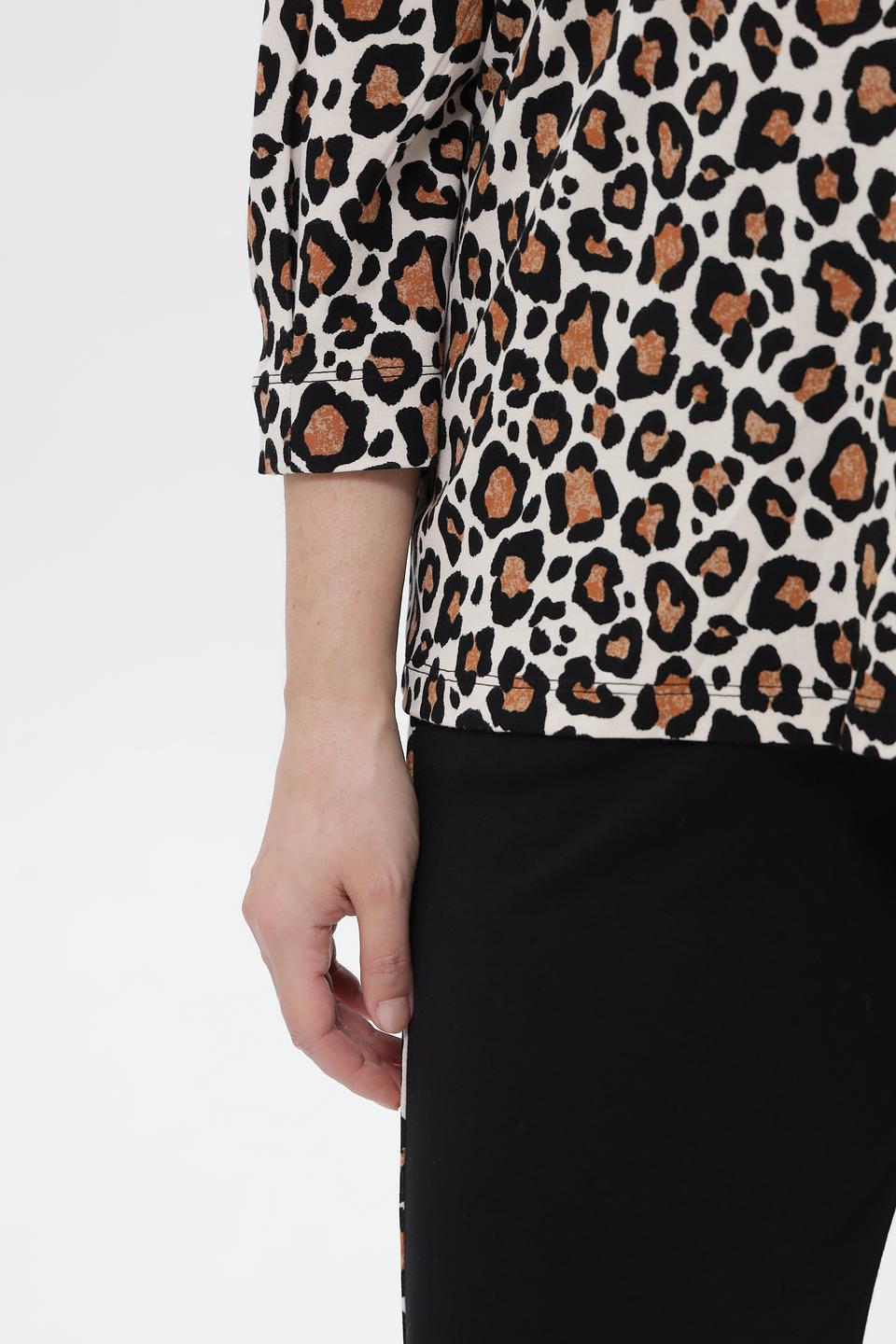 Футболка Via Appia с леопардовым принтом