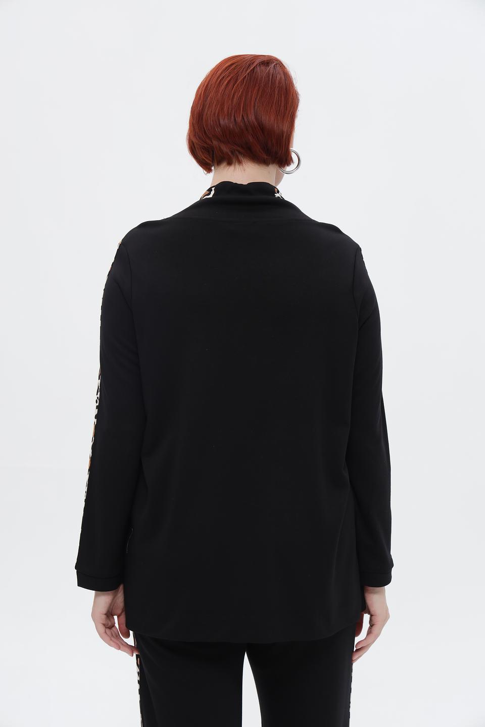 Пуловер Via Appia с леопардовыми полосками