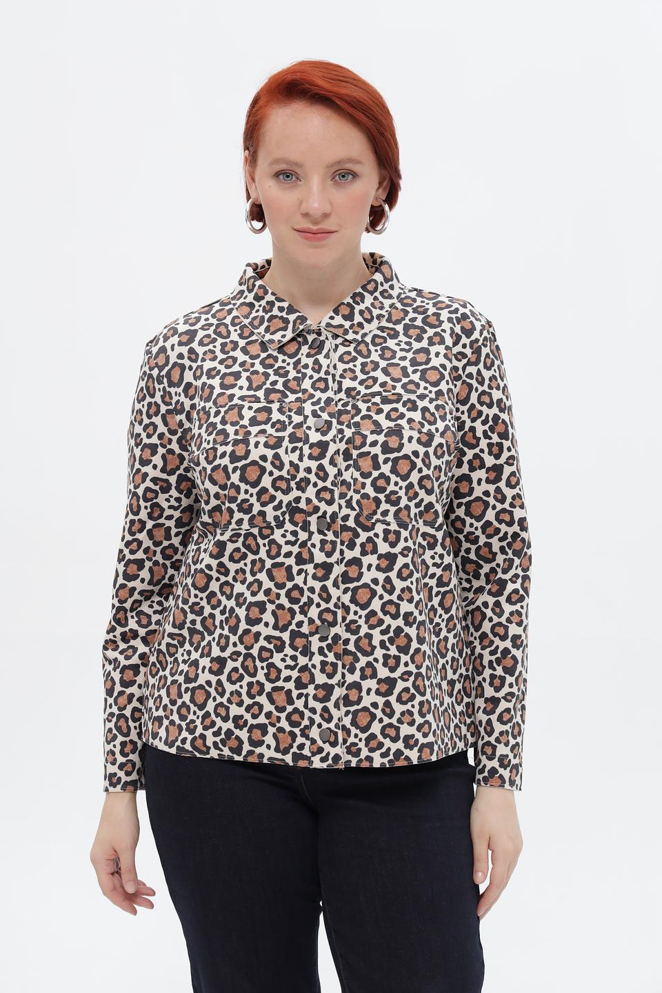 Жакет Via Appia с леопардовым принтом