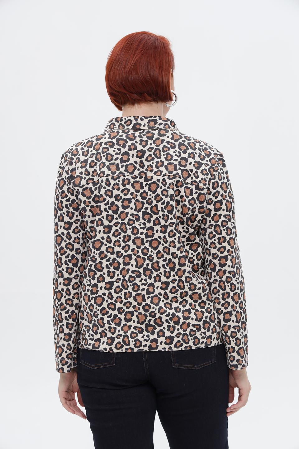 Жакет Via Appia с леопардовым принтом