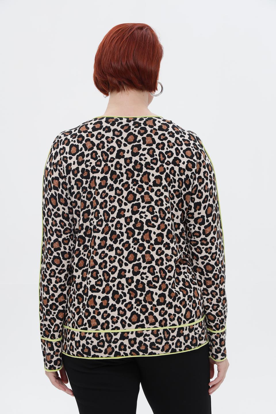 Пуловер Via Appia с леопардовым принтом