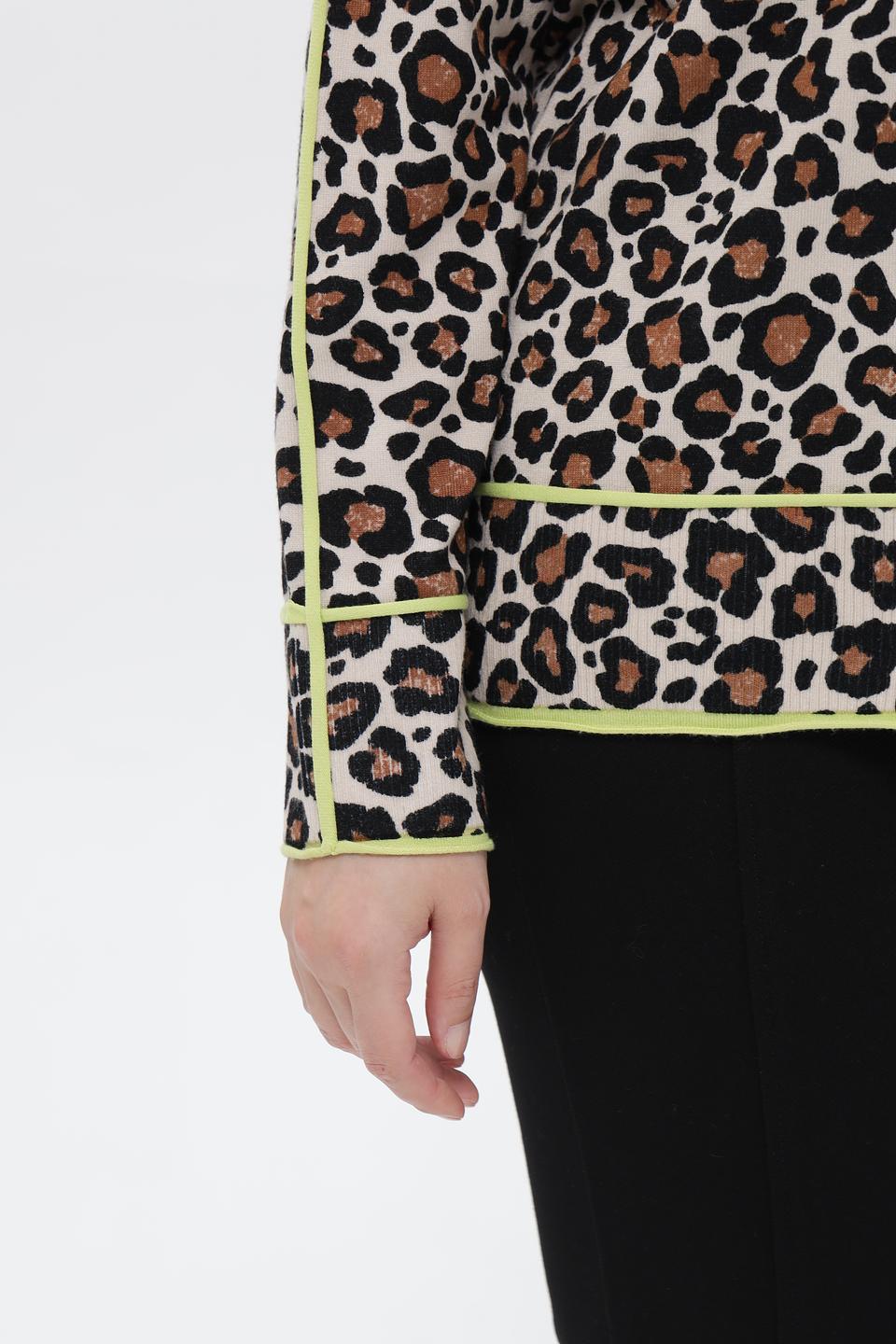 Пуловер Via Appia с леопардовым принтом