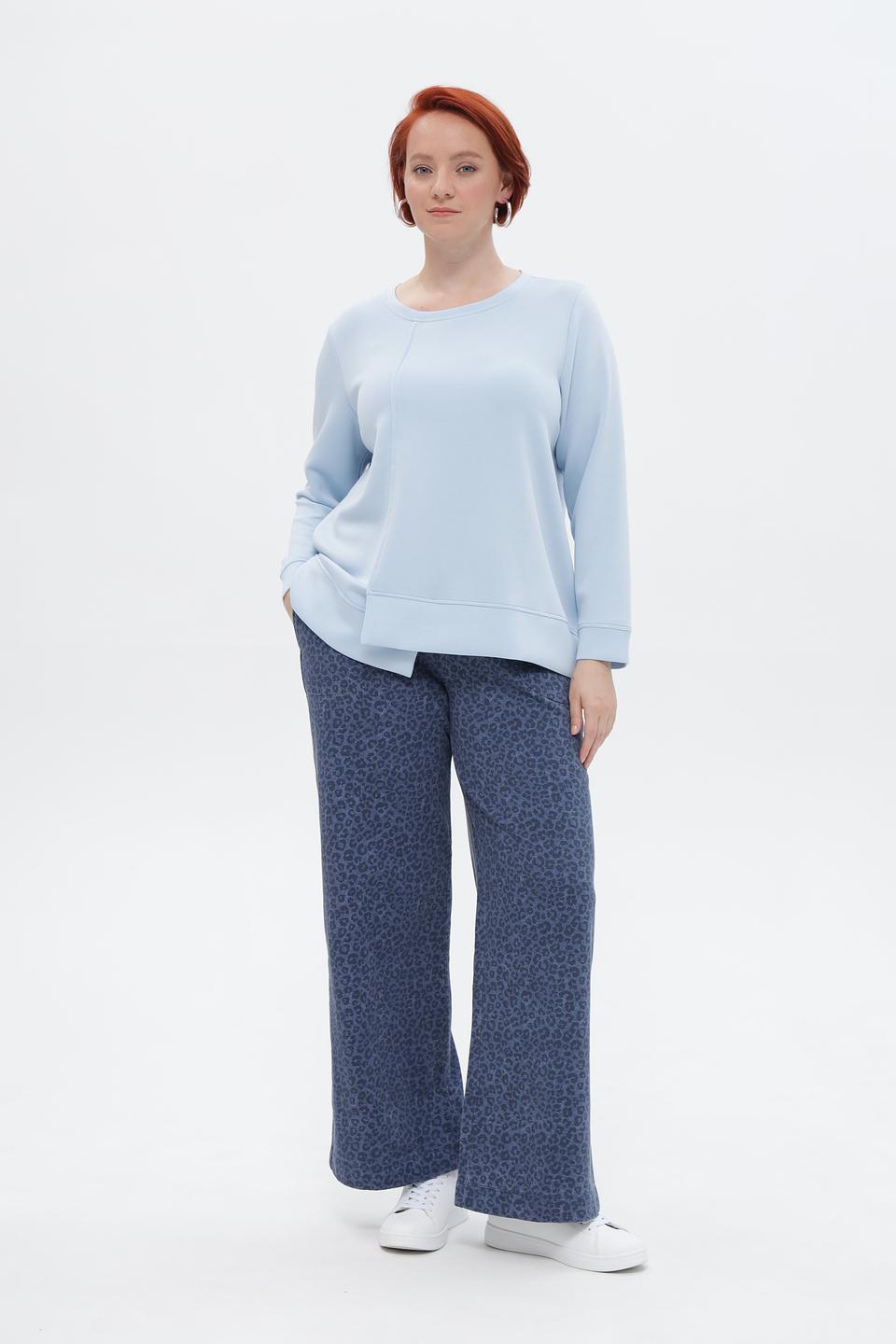 Брюки Frapp с леопардовым принтом