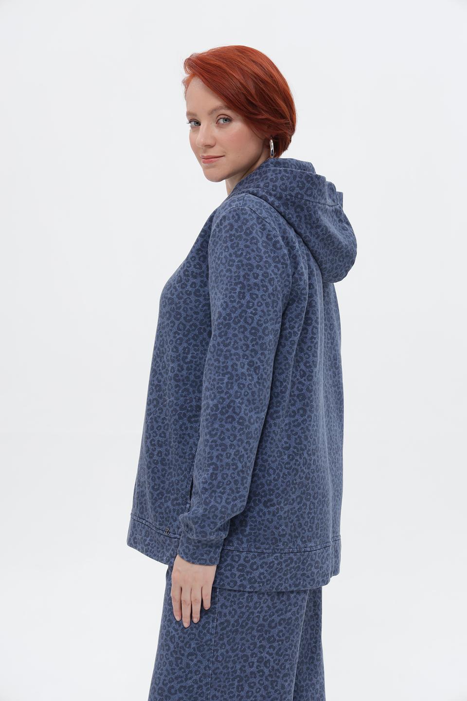 Пуловер Frapp с леопардовым принтом