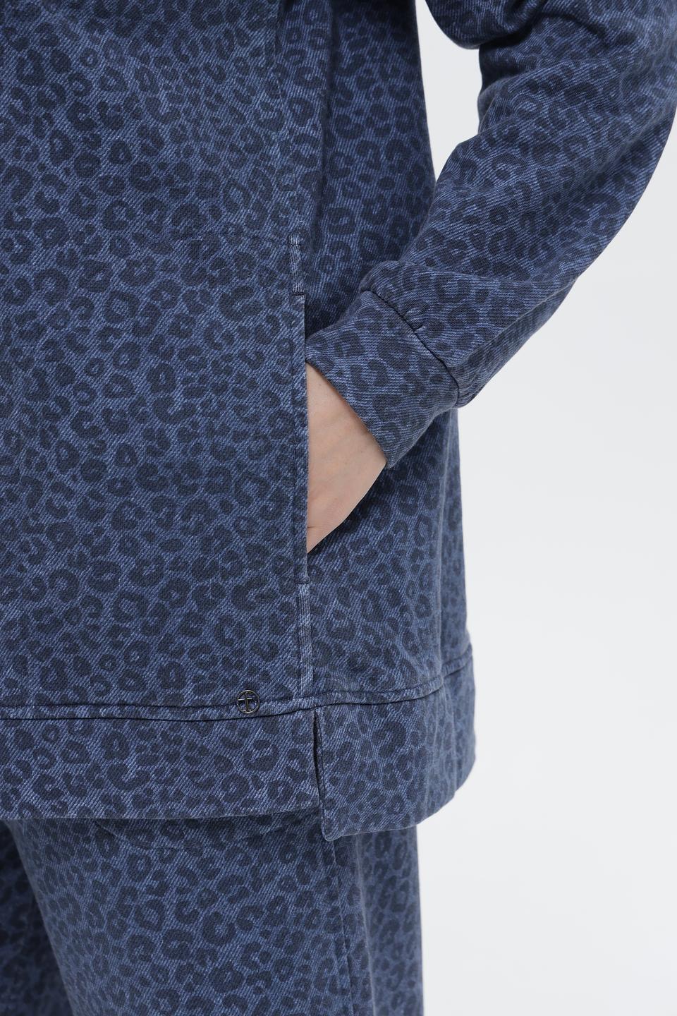 Пуловер Frapp с леопардовым принтом