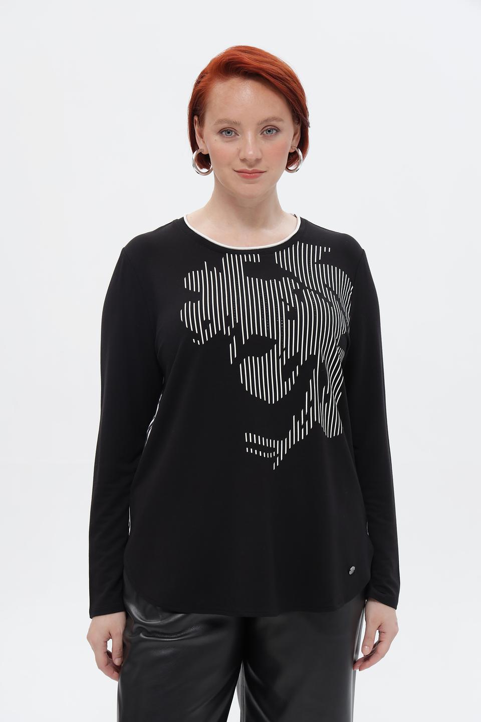 Футболка Lebek с принтом