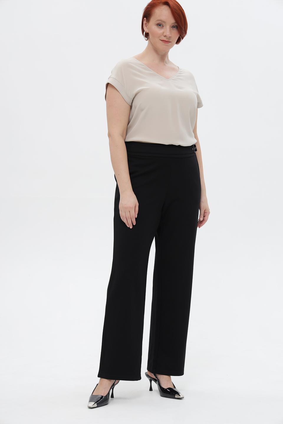 Брюки Lebek с поясом чёрные