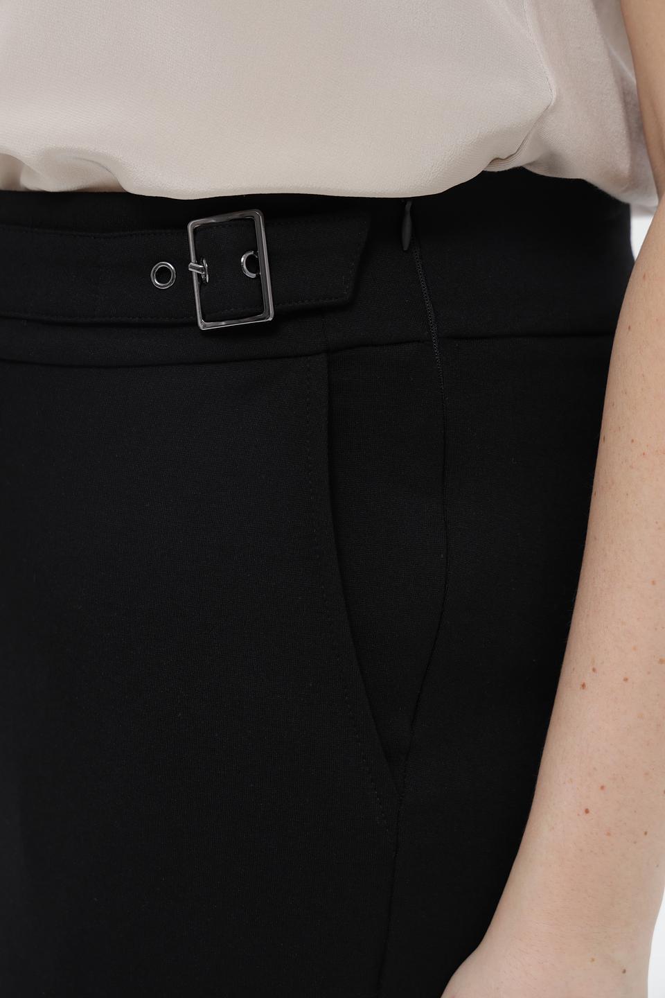 Брюки Lebek с поясом чёрные