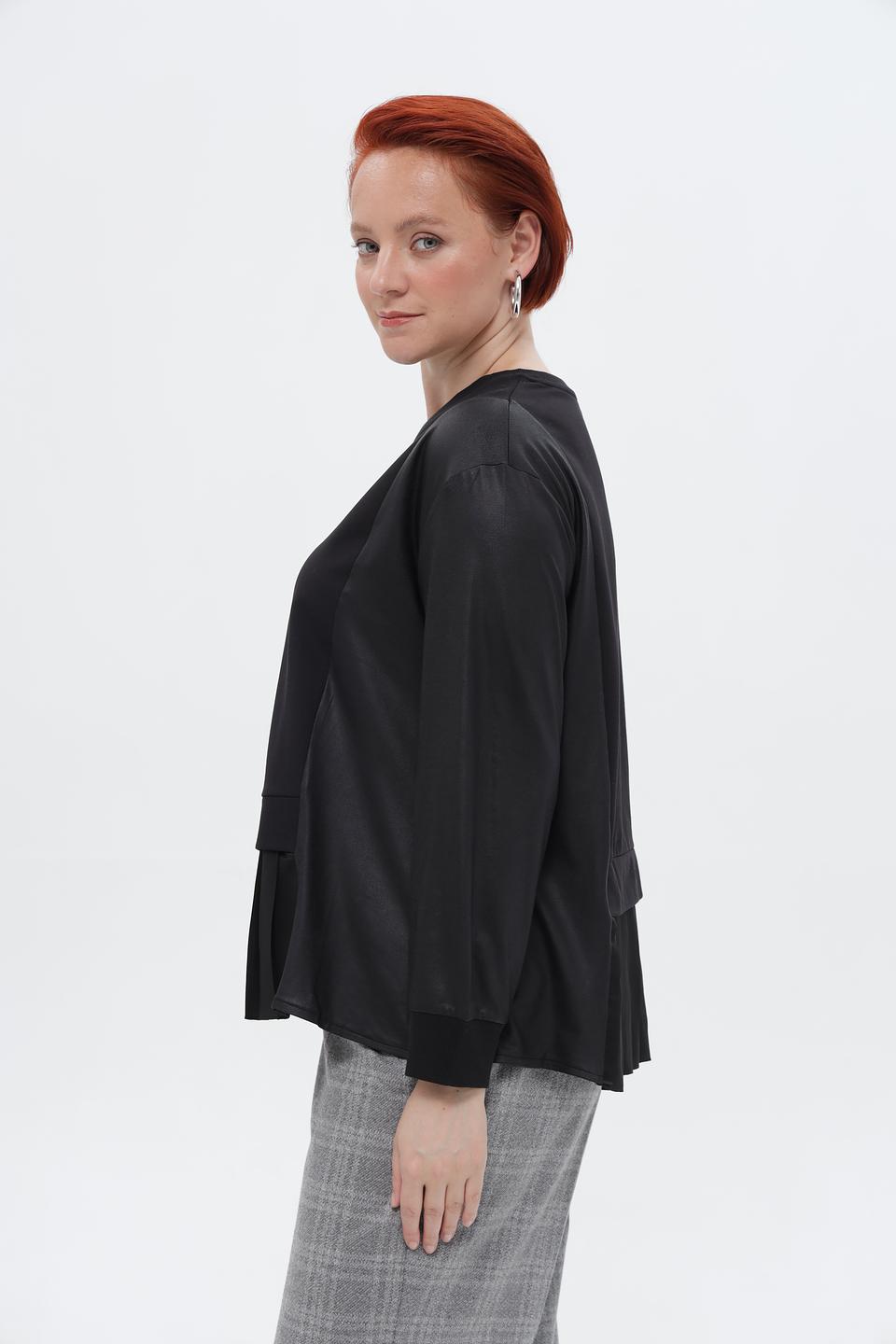 Блузка Tuzzi с оборками черная