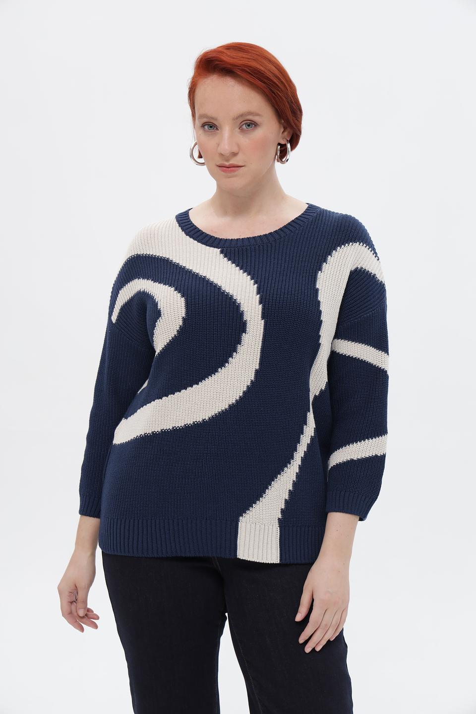 Пуловер Rabe collection с узором