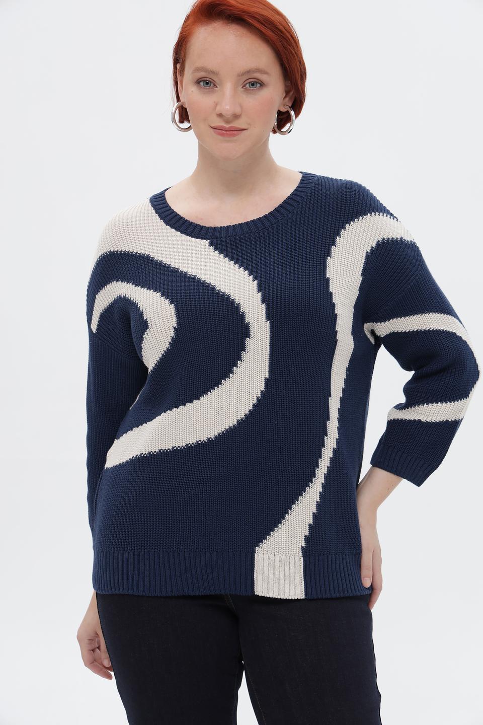 Пуловер Rabe collection с узором