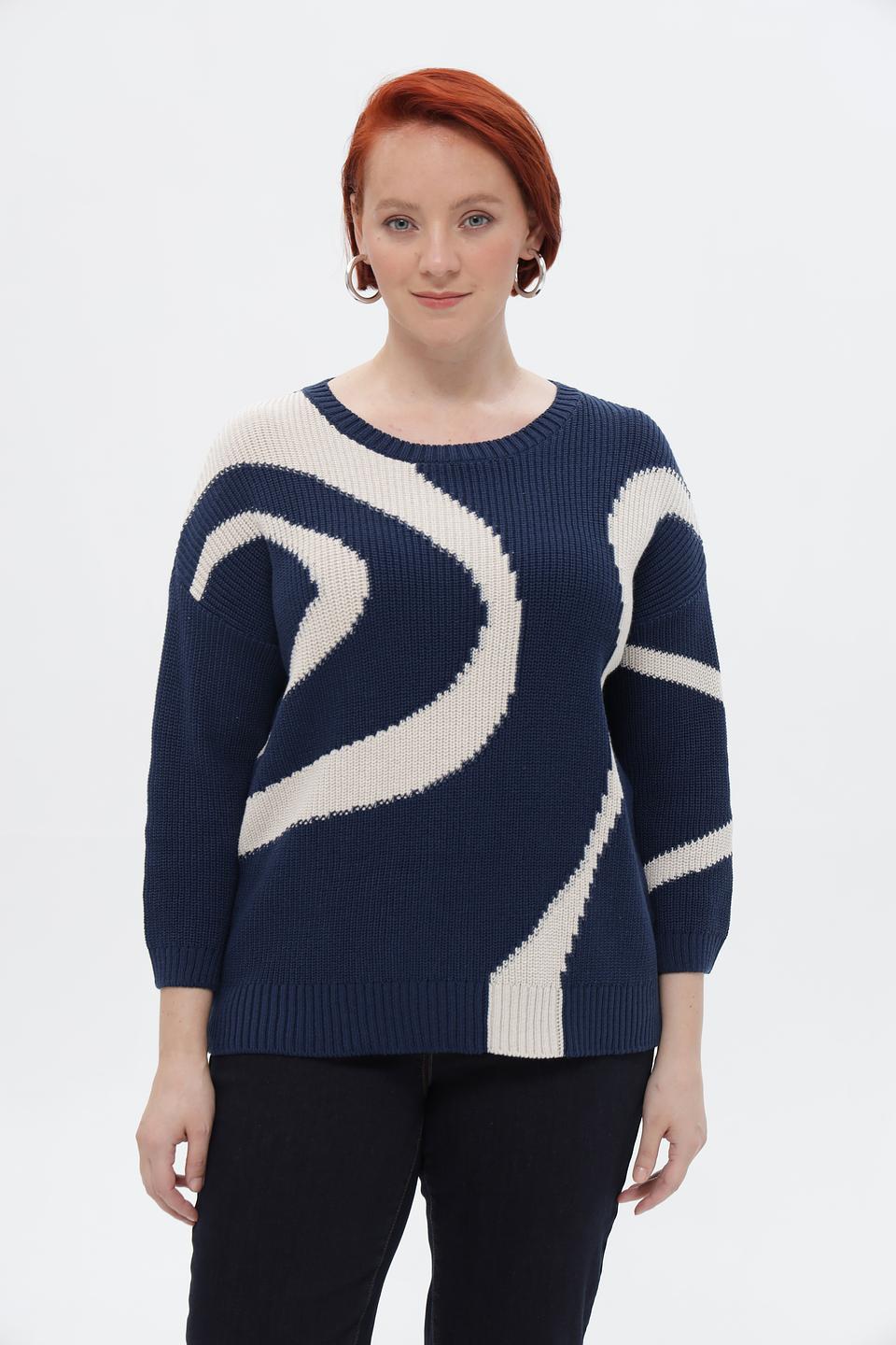 Пуловер Rabe collection с узором