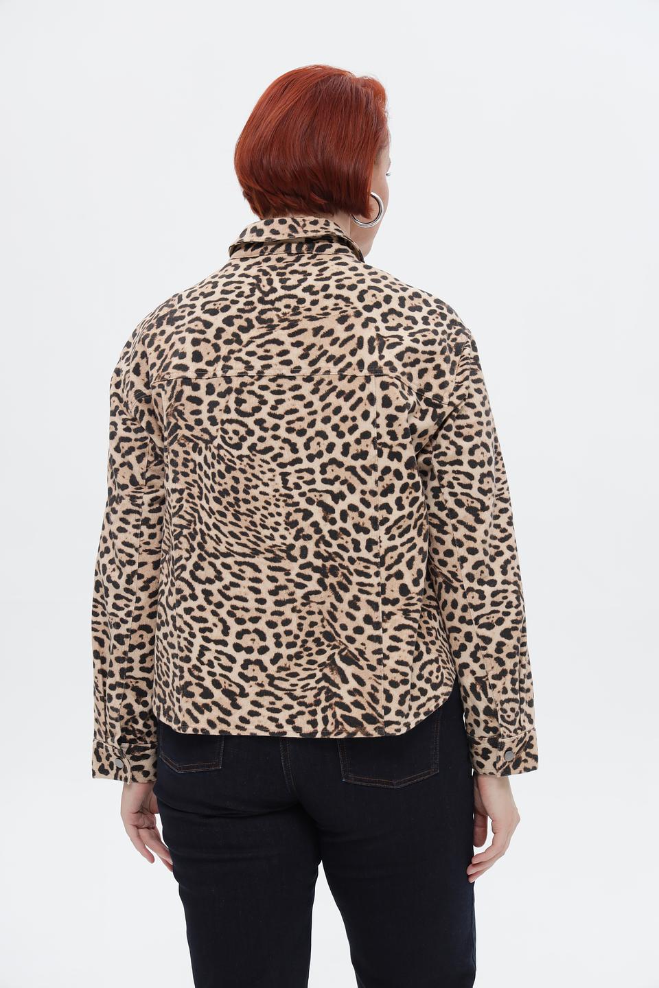 Жакет Lecomte с леопардовым принтом