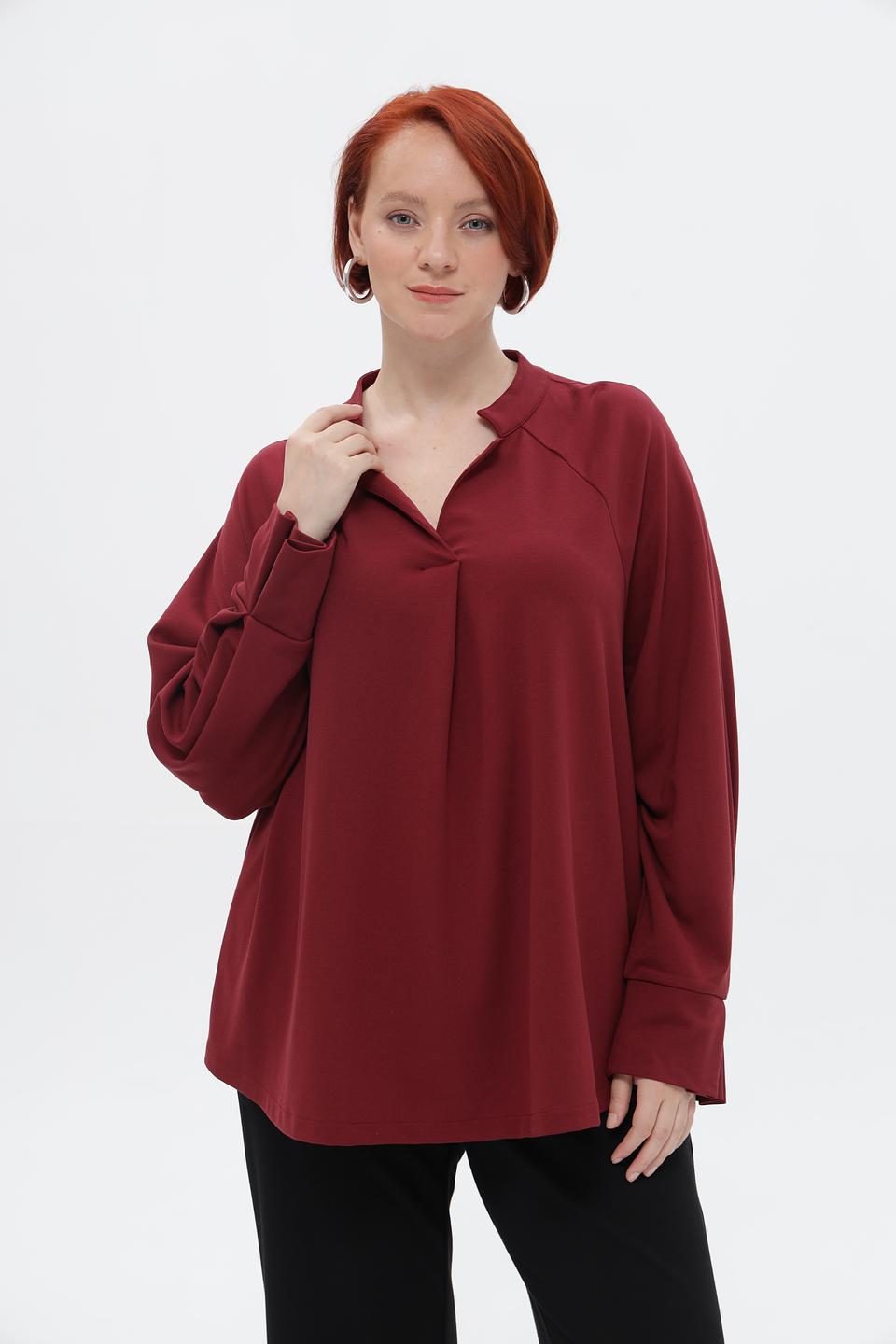 Блузка Frapp с воротником-стойкой