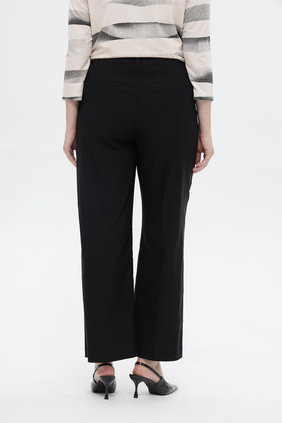 Брюки Frapp с пуговицами черные