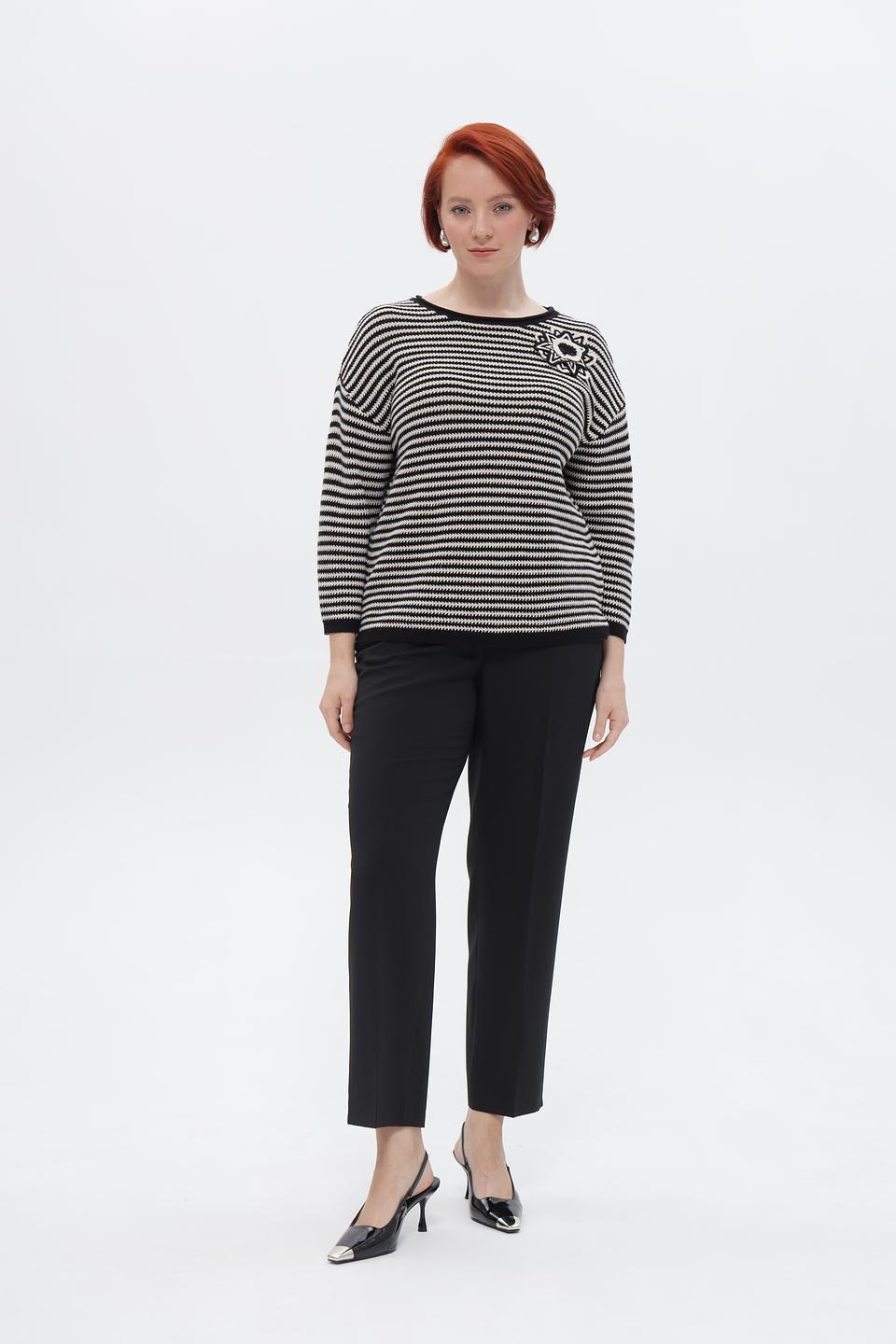 Пуловер Rabe collection в полоску