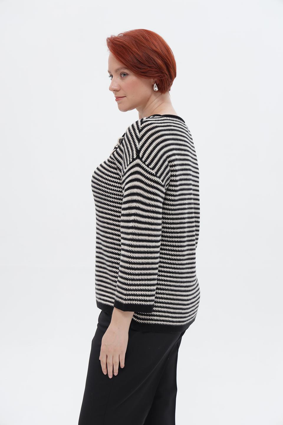 Пуловер Rabe collection в полоску