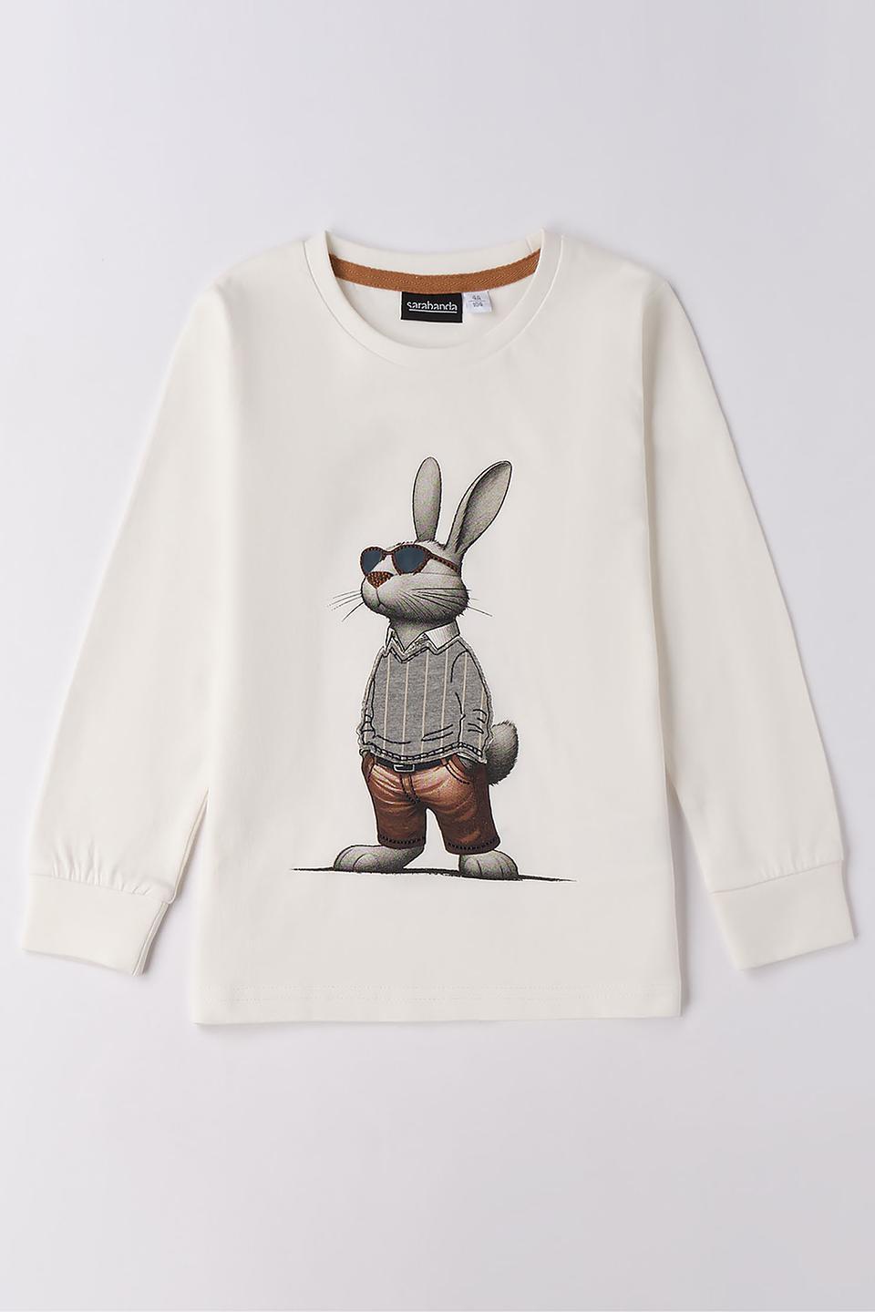 Джемпер Sarabanda с зайцем кремовый