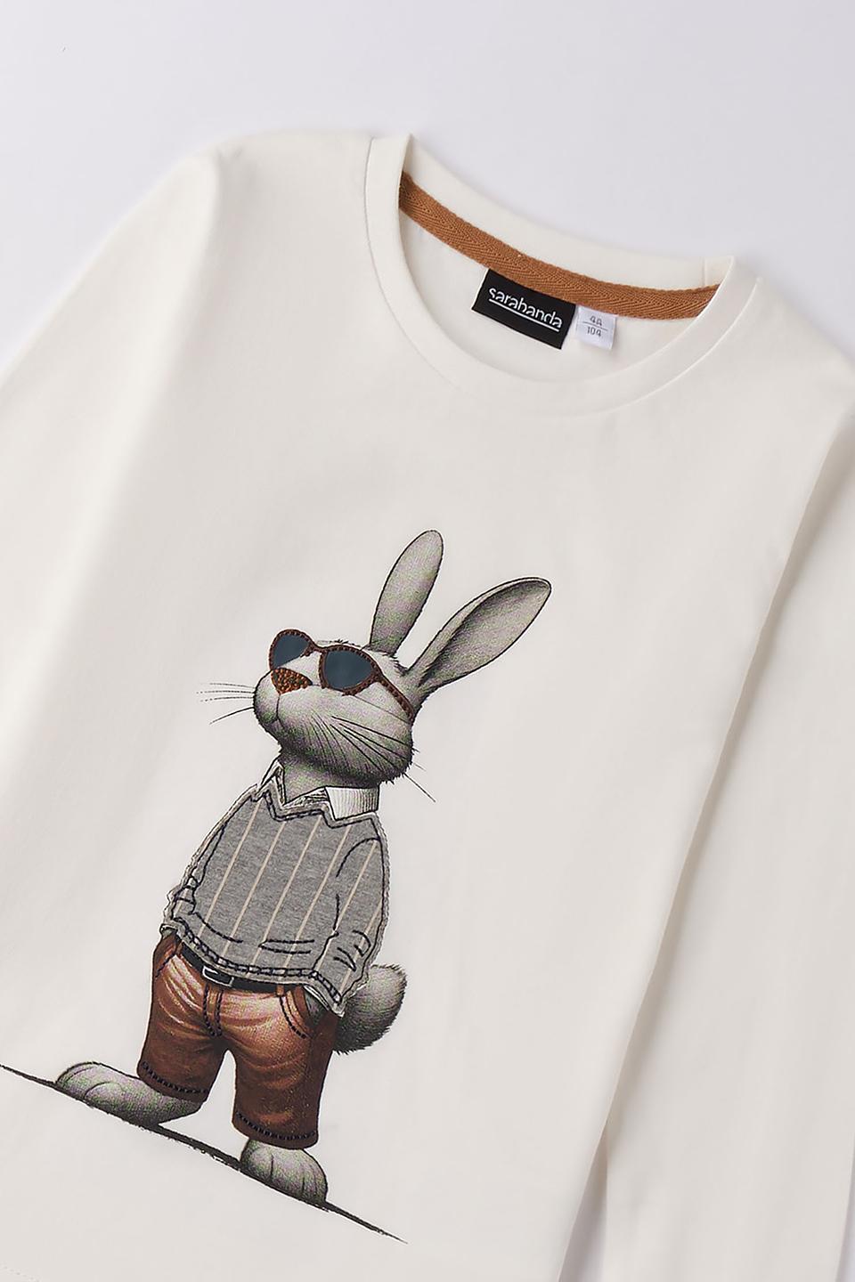Джемпер Sarabanda с зайцем кремовый