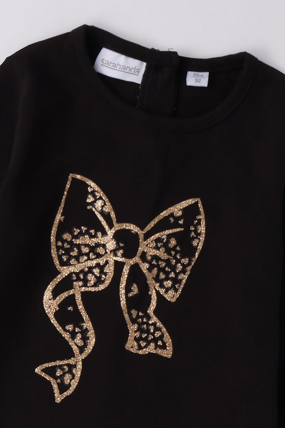 Джемпер Sarabanda дев. с бантом чёрный