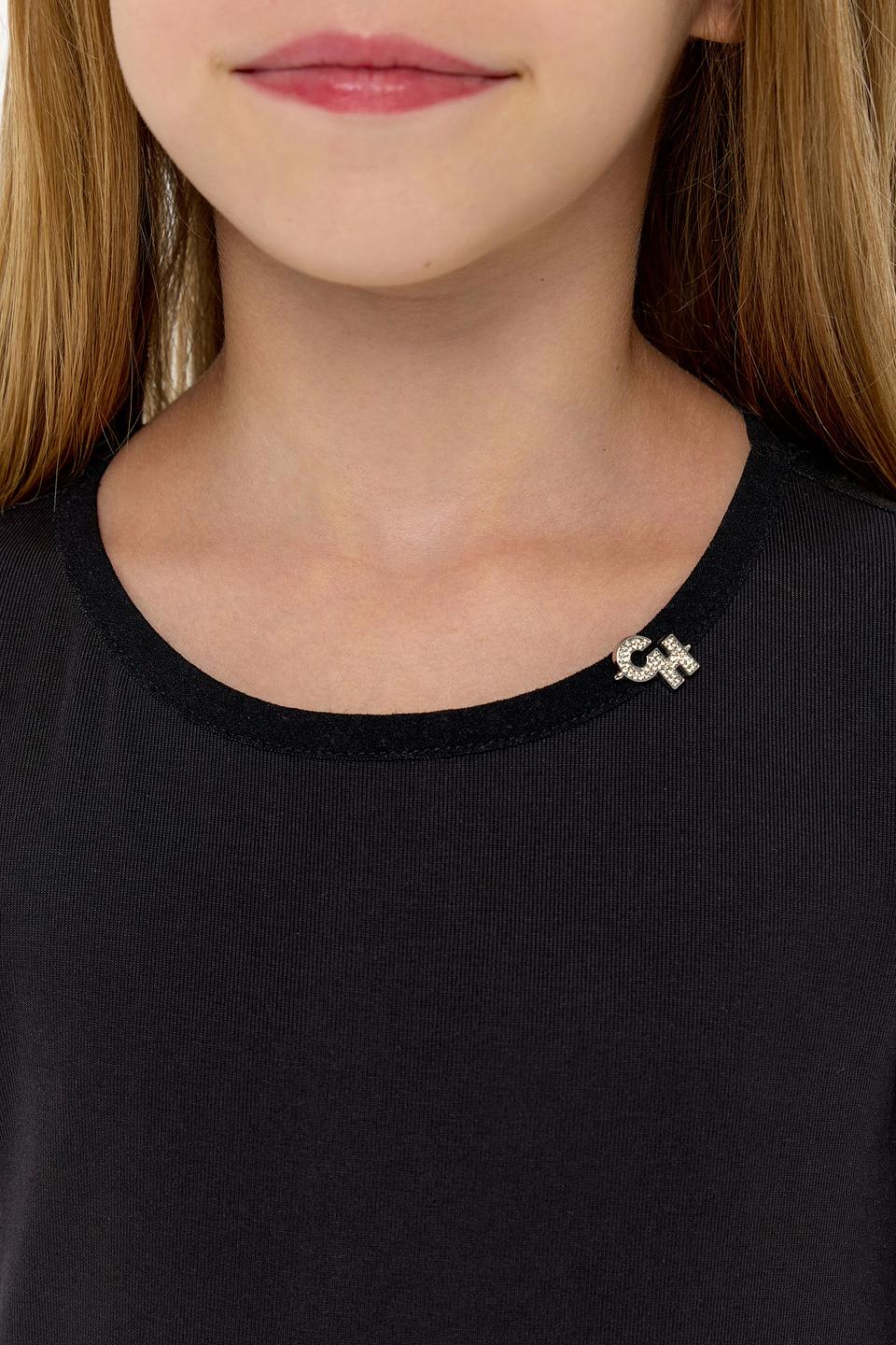 Джемпер Choupette дев. черный с сеткой