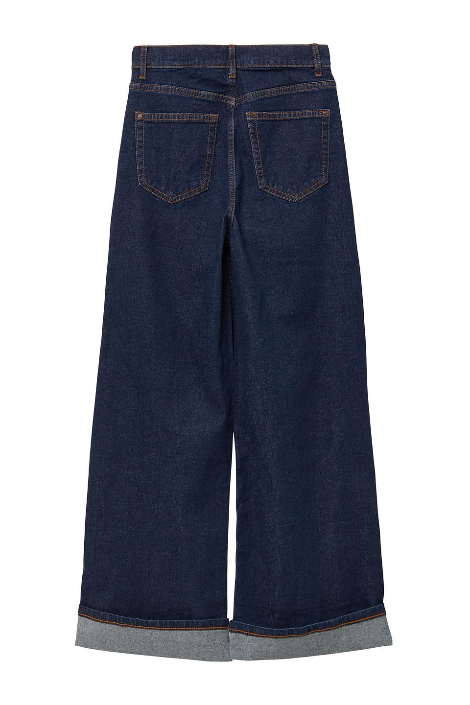 Джинсы s.Oliver дев. широкие т.синий