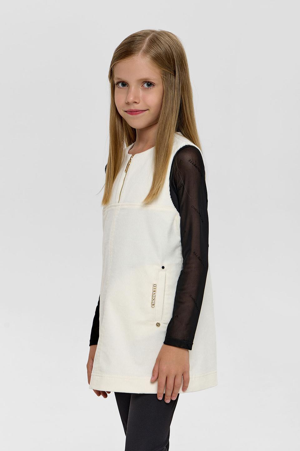 Платье Choupette дев. с вышивкой экрю