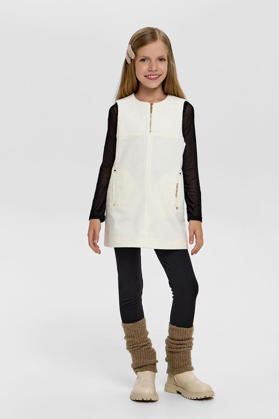 Платье Choupette дев. с вышивкой экрю