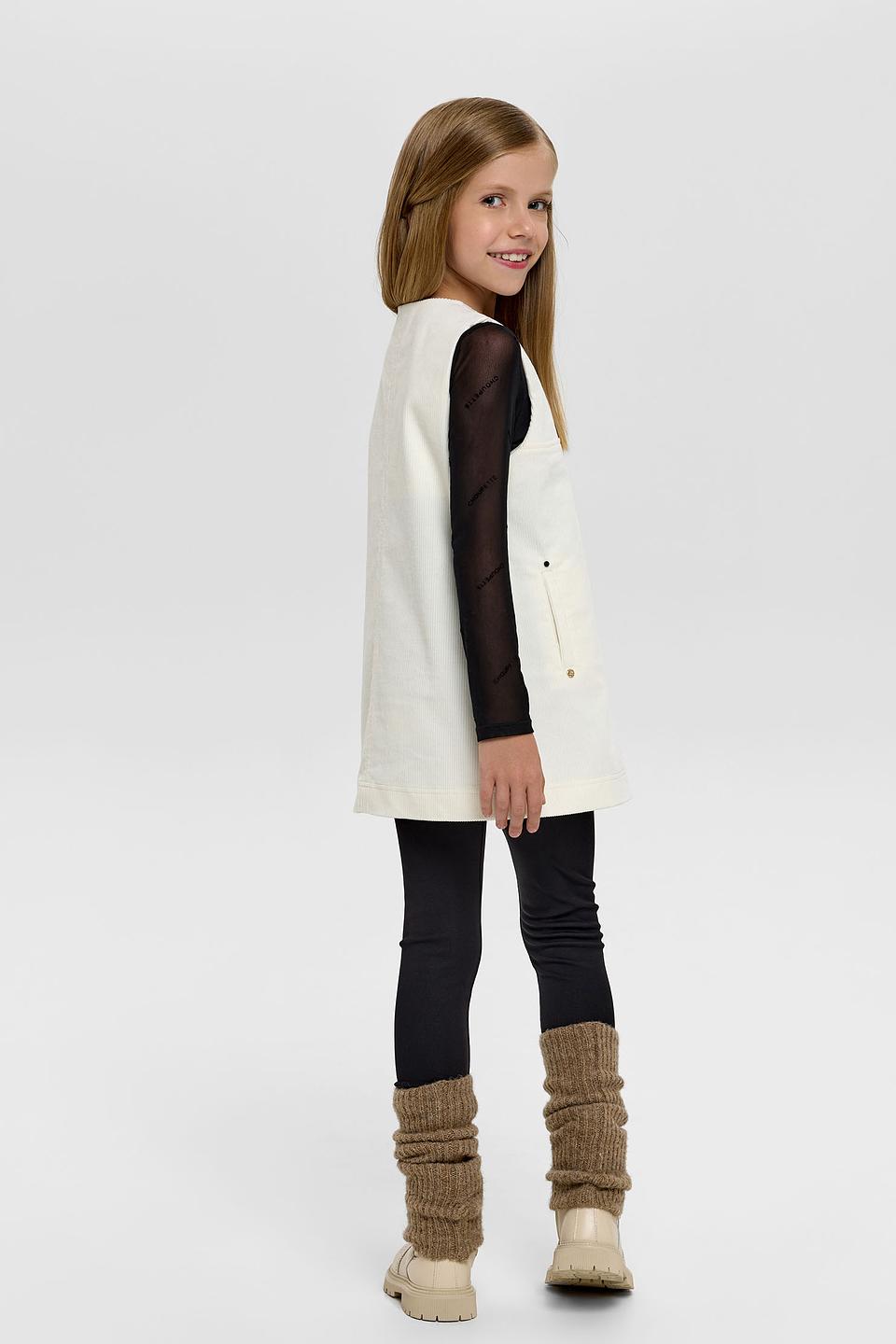 Платье Choupette дев. с вышивкой экрю