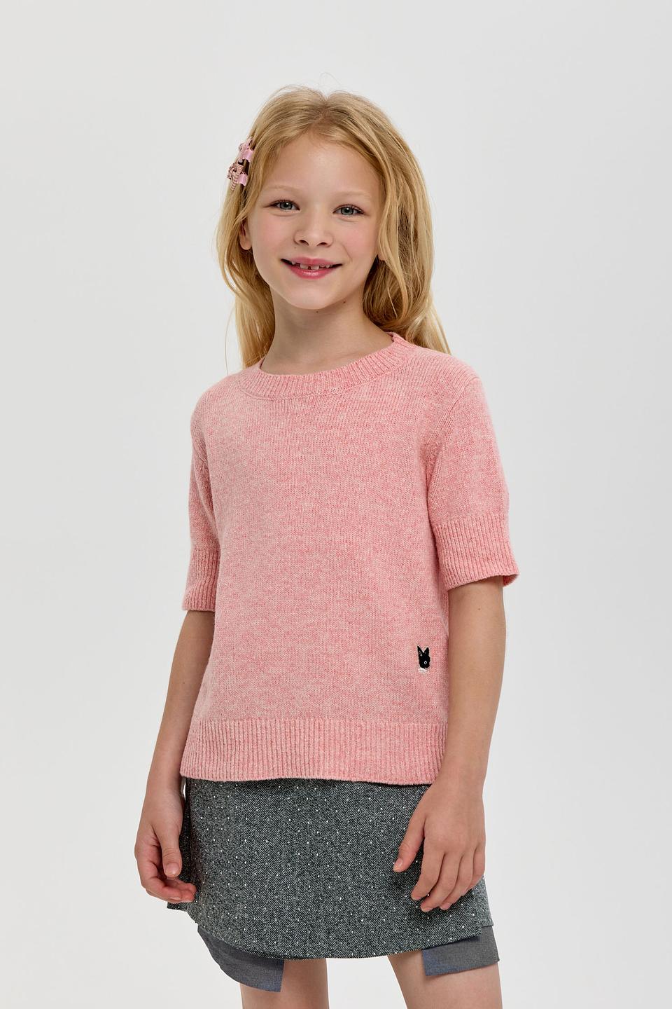 Детская блуза Choupette розовая с принтом
