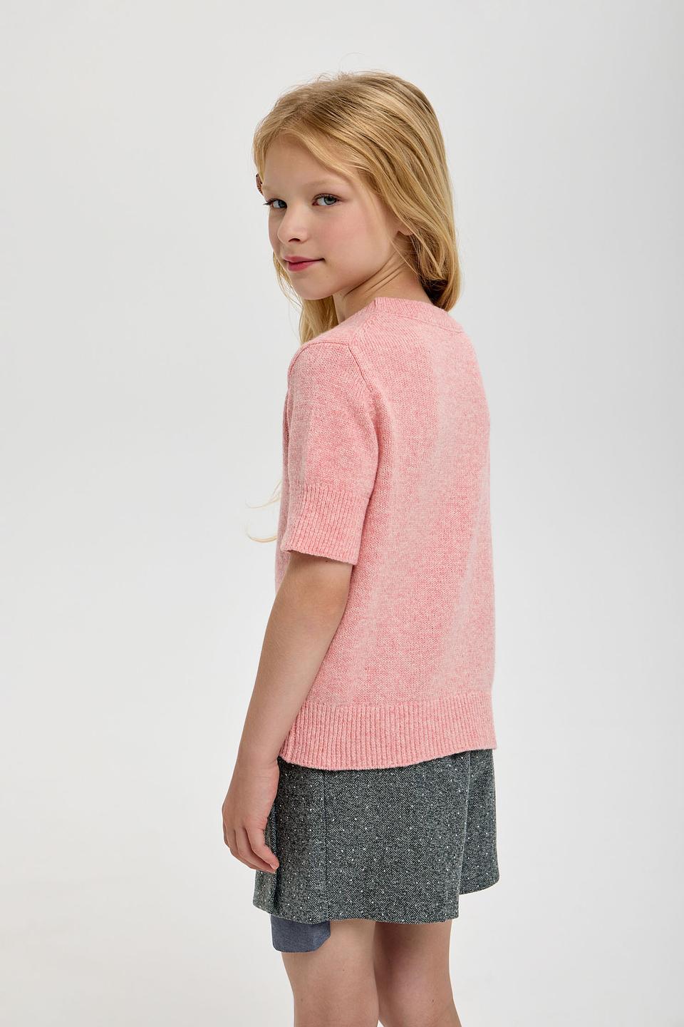 Детская блуза Choupette розовая с принтом