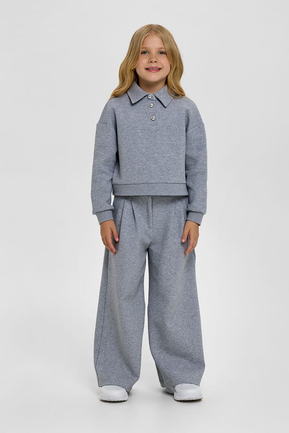 Брюки Choupette дев. серые клёш