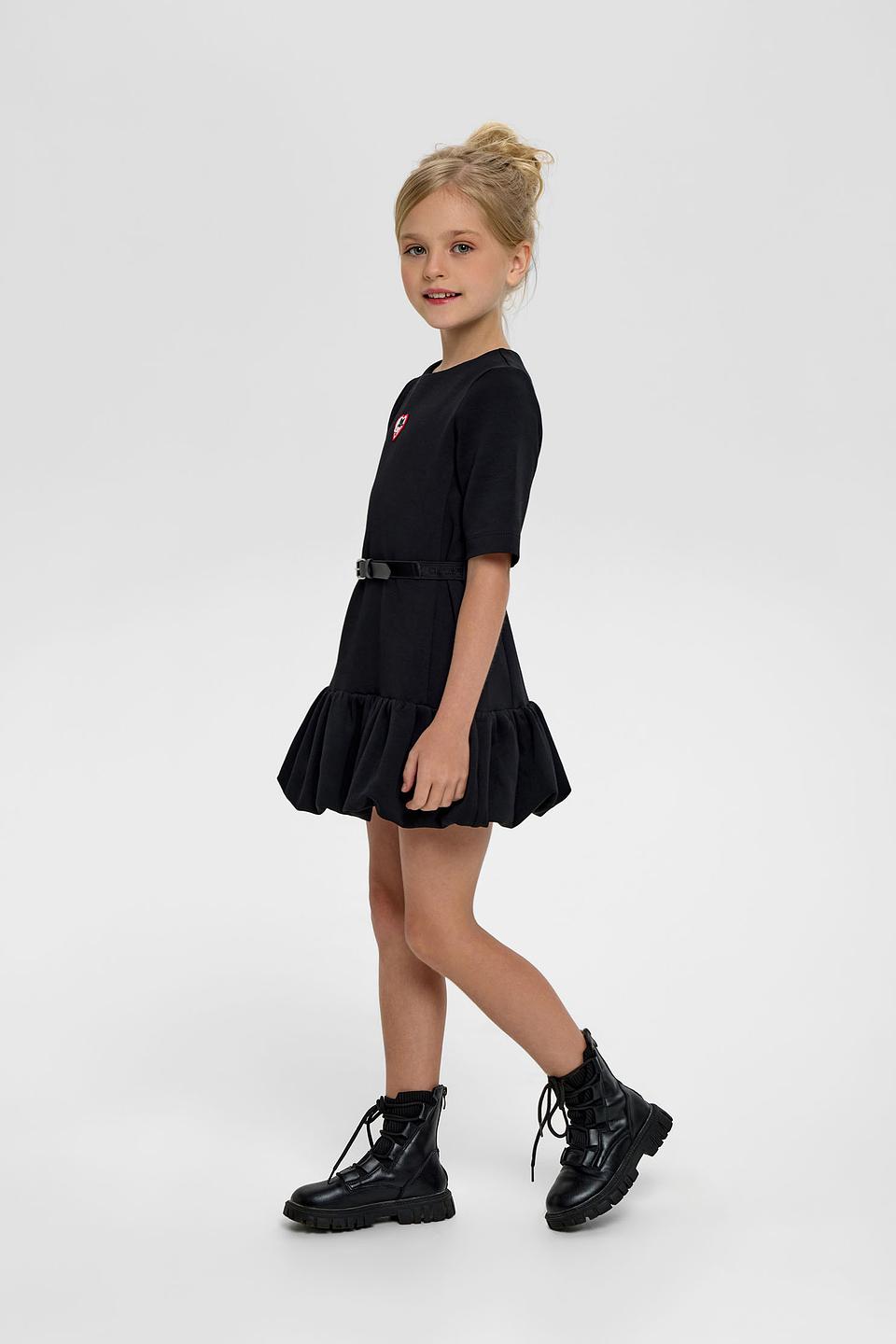 Платье Choupette с котиком, черное