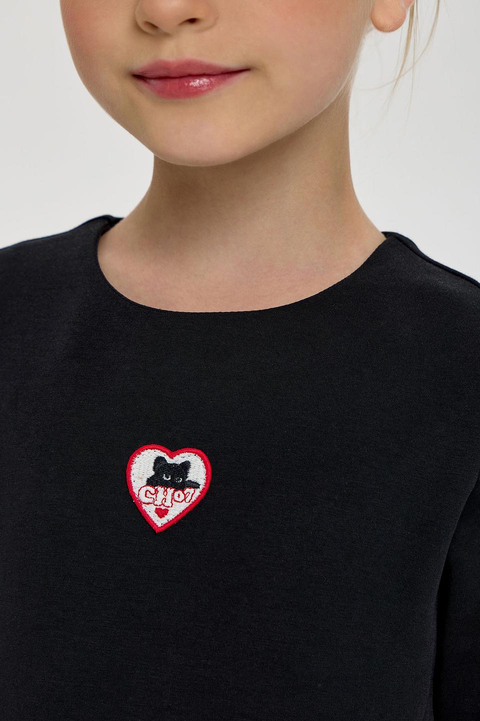 Платье Choupette с котиком, черное