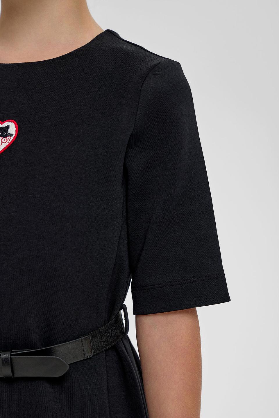 Платье Choupette с котиком, черное