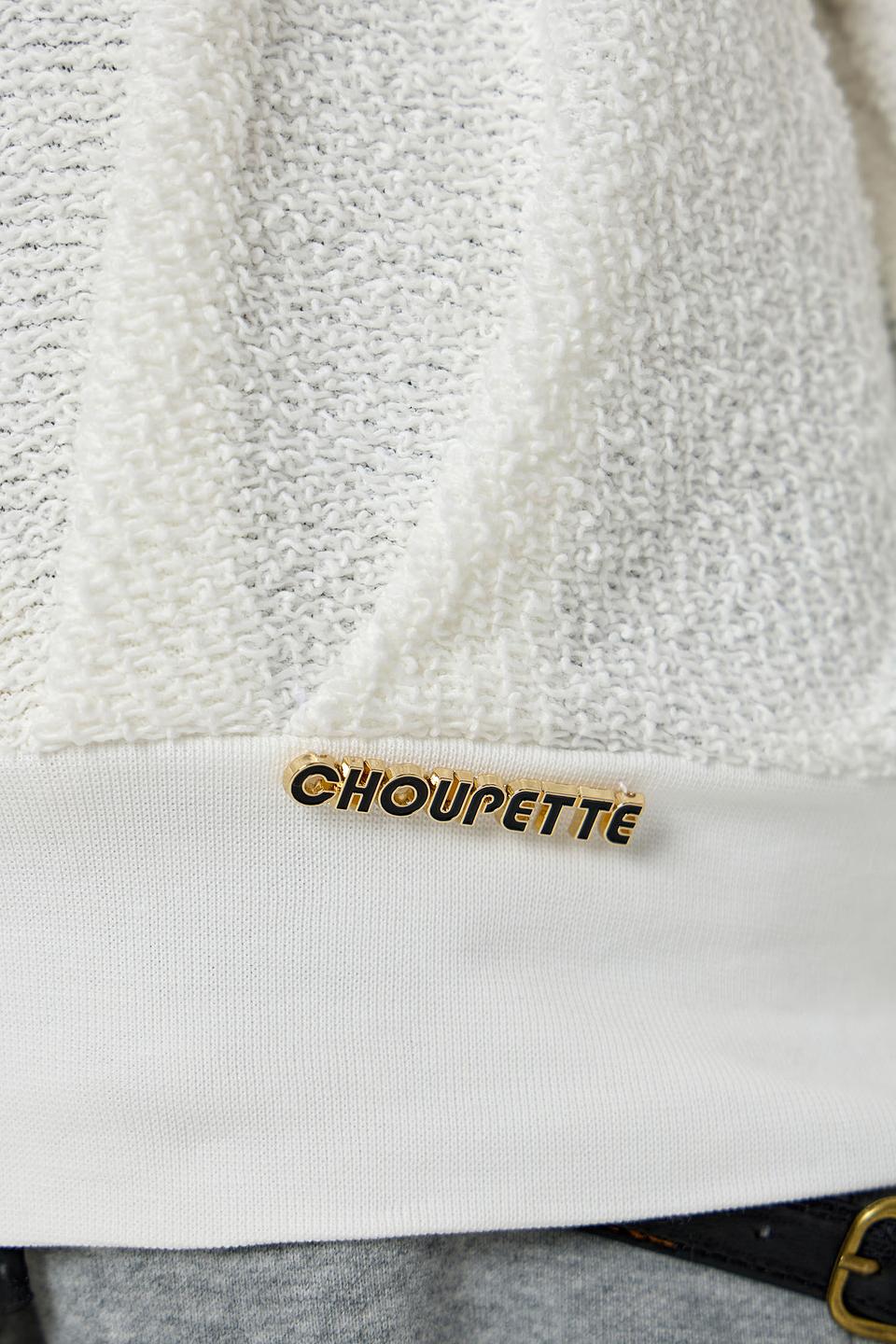Джемпер Choupette дев. фактурный белый