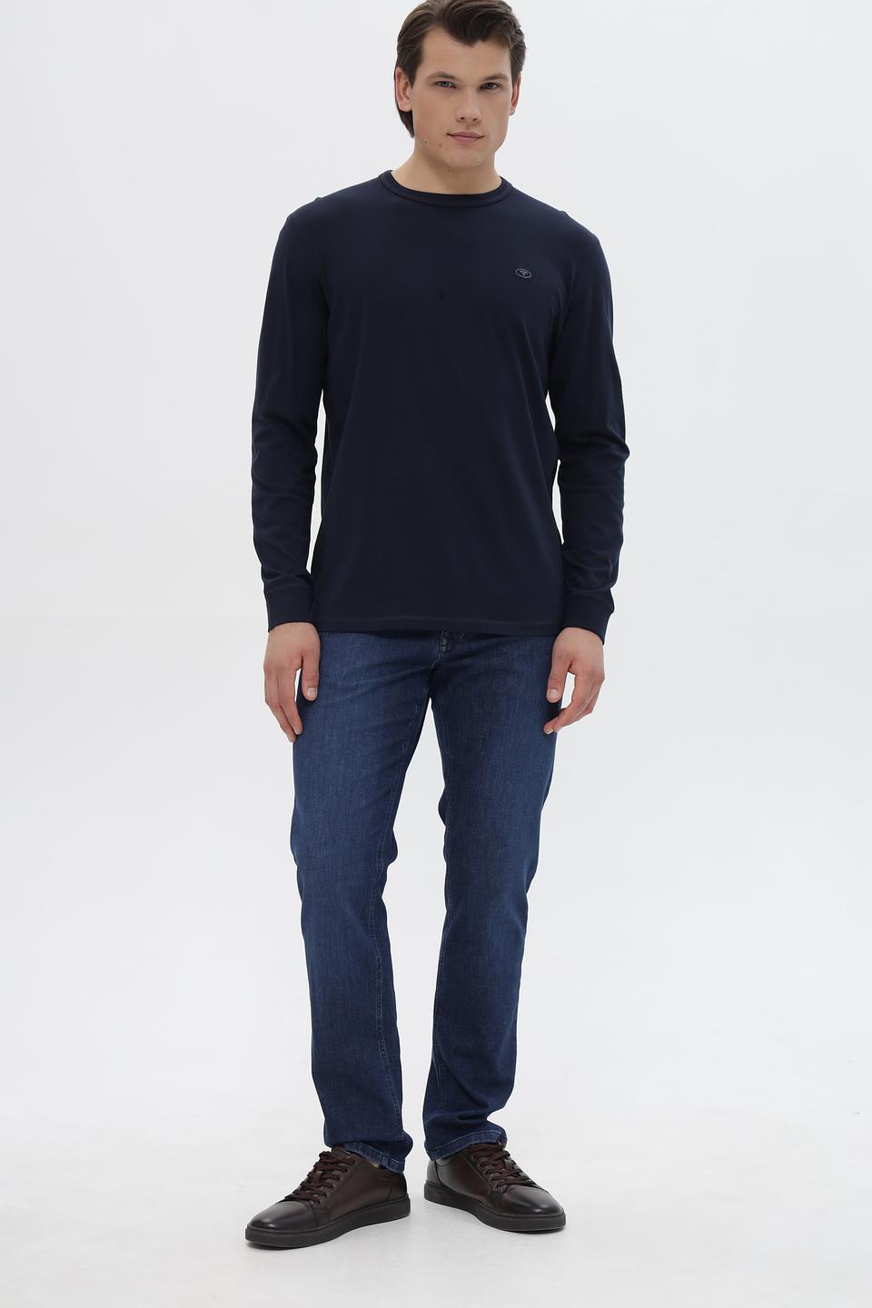 Лонгслив Tom Tailor темно-синий