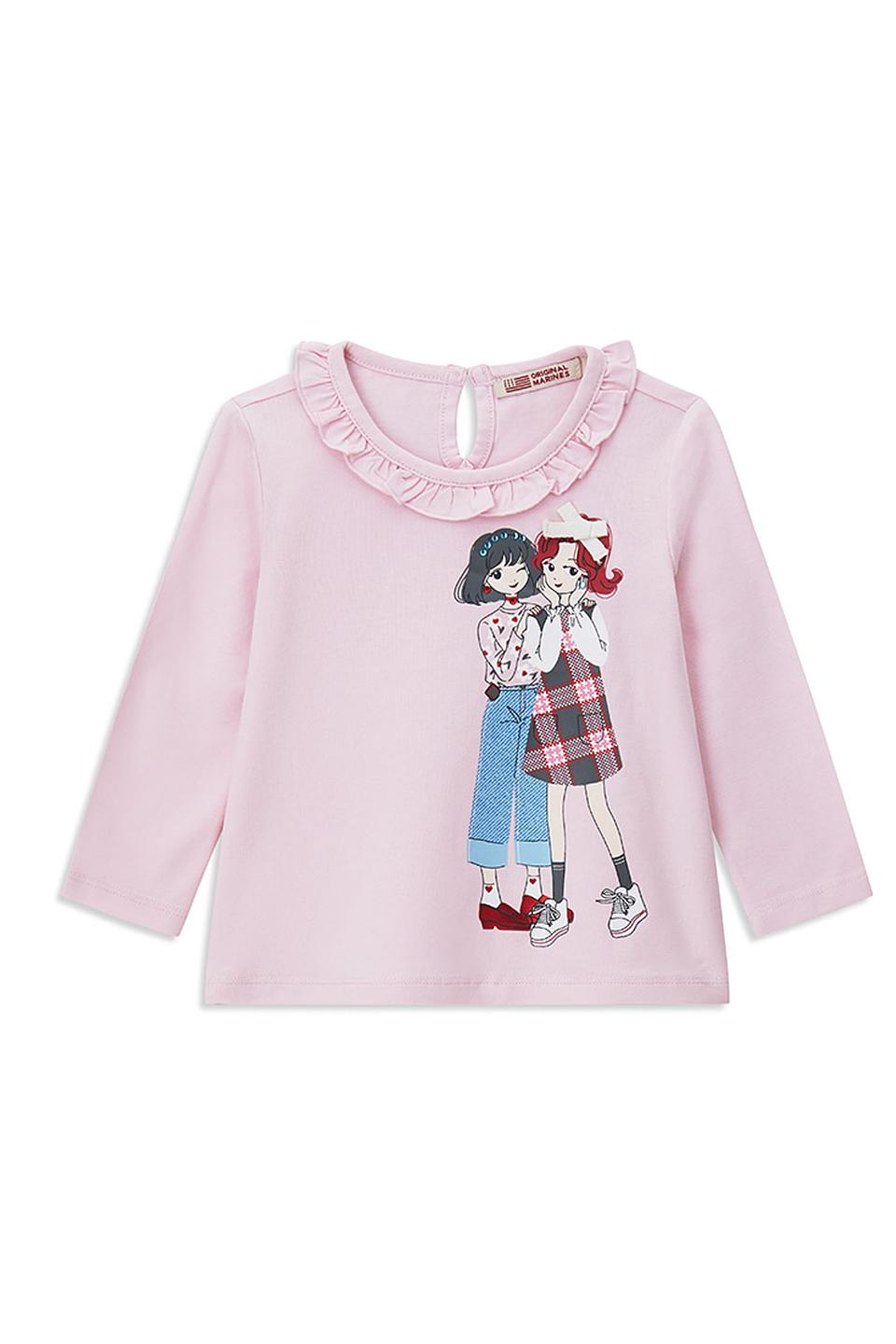 Футболка Original Marines с рисунком розовый