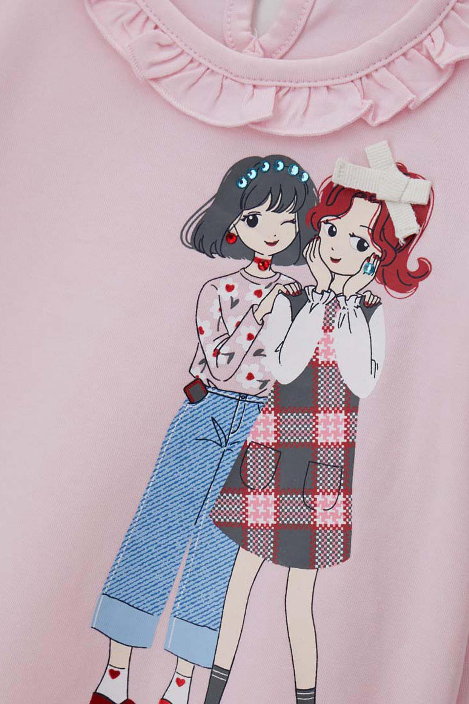 Футболка Original Marines с рисунком розовый