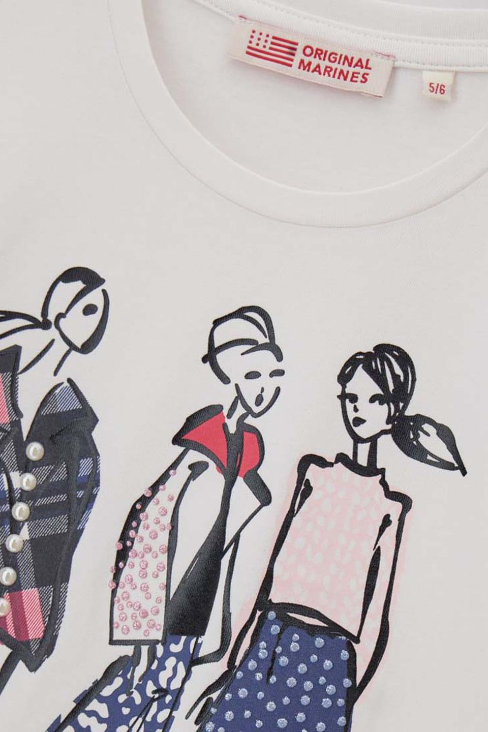 Футболка Original Marines дев. с принтом