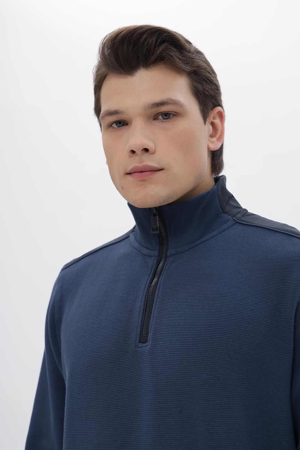 Джемпер Casa Moda с молнией синий