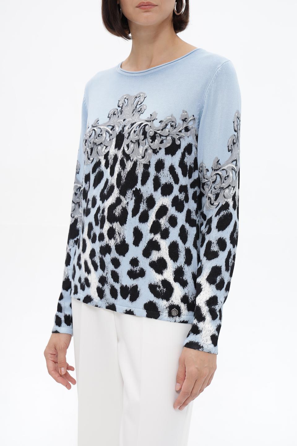 Пуловер Passioni с принтом леопард