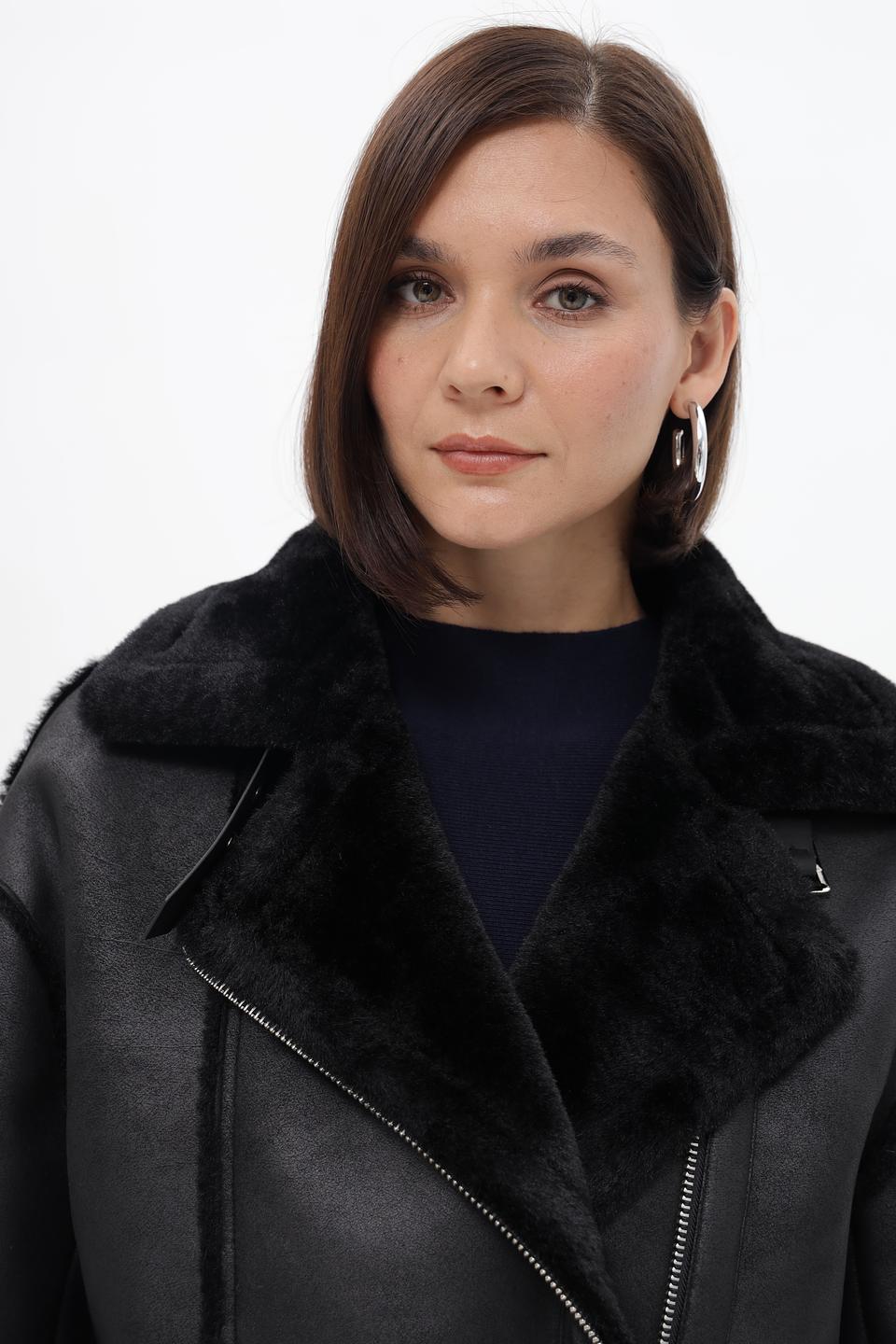 Куртка-дублёнка Electra style чёрная