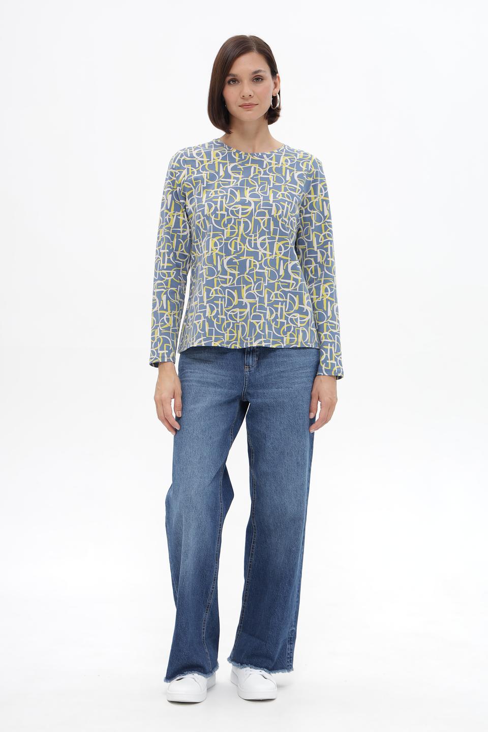 Блуза Lebek с геометричным принтом