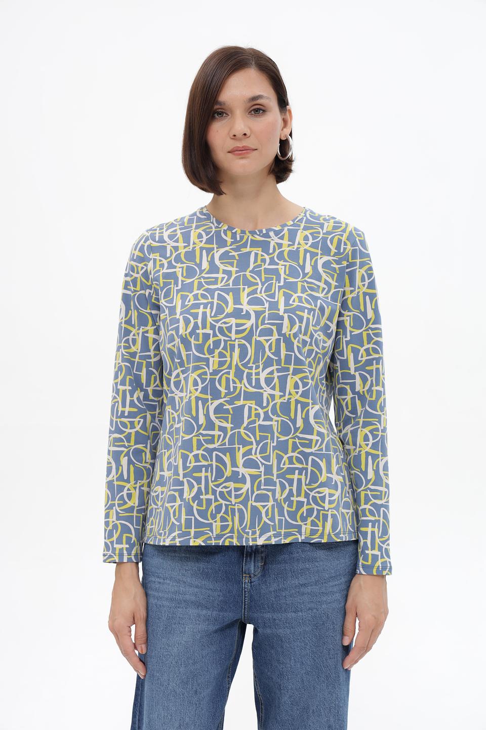 Блуза Lebek с геометричным принтом