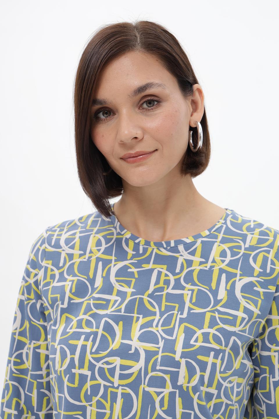 Блуза Lebek с геометричным принтом