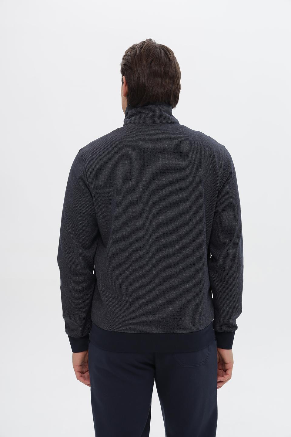 Джемпер Monte Carlo с молнией серый