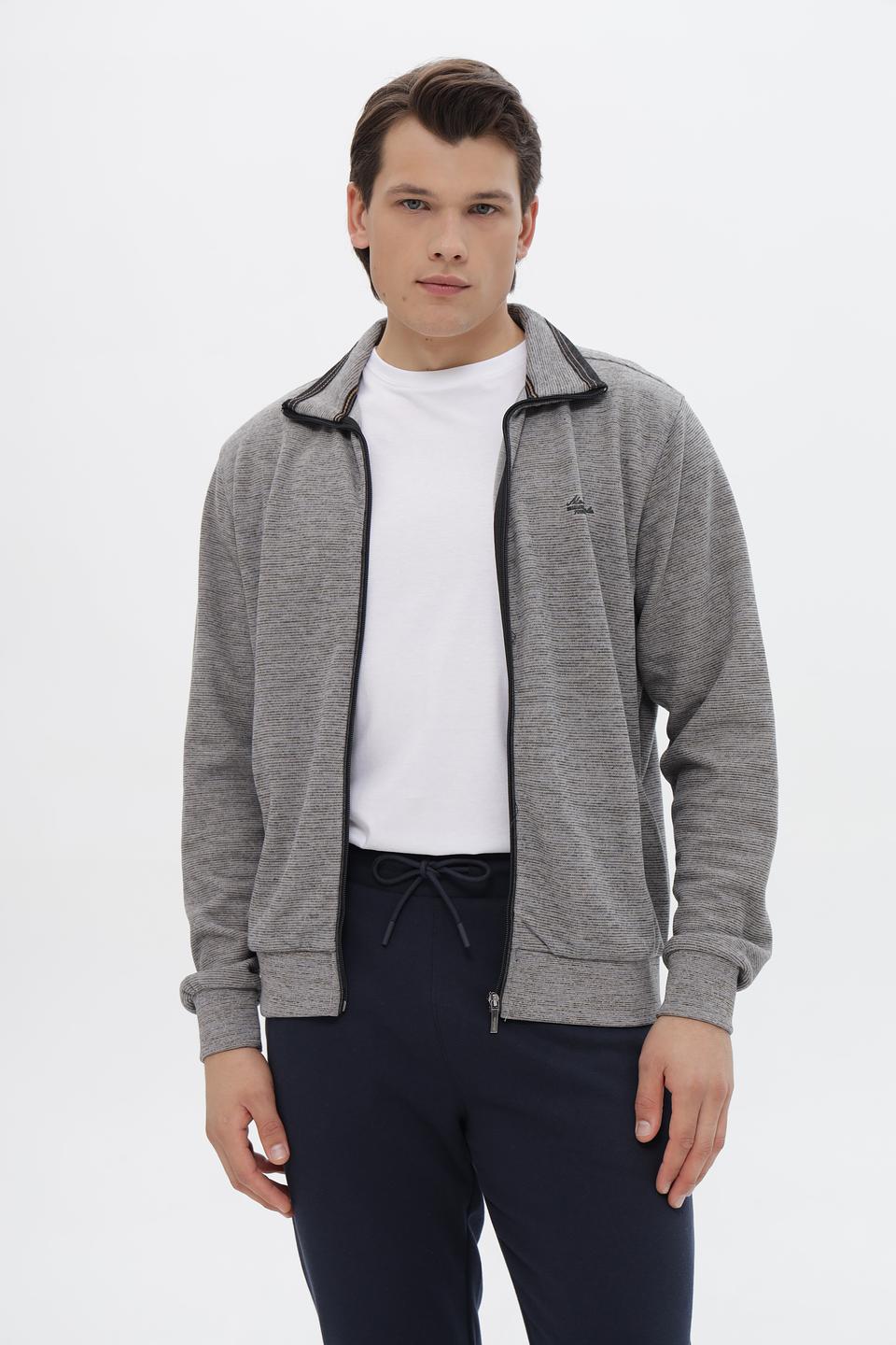 Кардиган Monte Carlo серый меланж